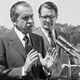 President Richard M. Nixon and HEW secretary Elliot Richardson in 1971.